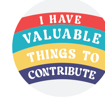 I Have Valuable Things to Contribute — Affirmation Wall Decal
