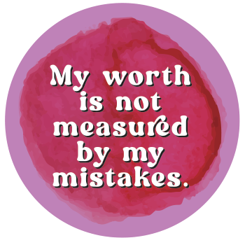 My Worth Is Not Measured by My Mistakes — Affirmation Wall Decal