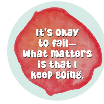 It's Okay to Fail What Matters Is That I Keep Going — Affirmation Wall Decal