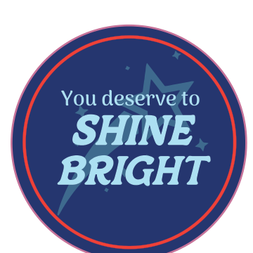 You Deserve to Shine Bright — Affirmation Wall Decal