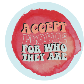 Accept People for Who They Are — Affirmation Wall Decal