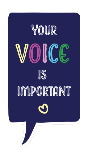 Locker Note – Your Voice Is Important | 7 × 14 in