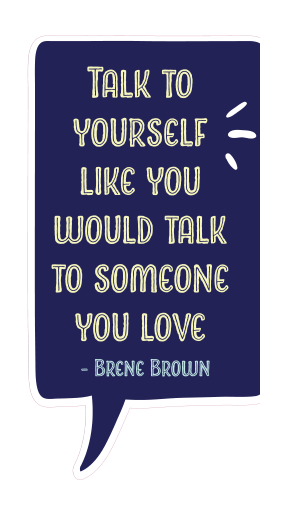 Locker Note – Talk to Yourself Like Someone You Love | 7 × 14 in