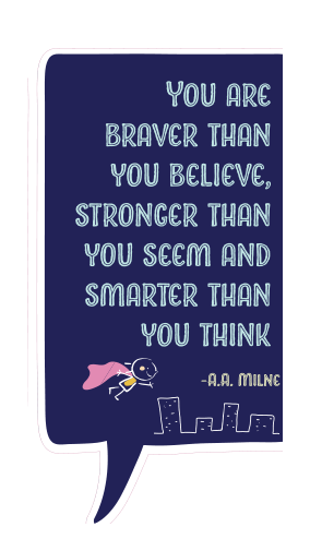 Locker Note – You Are Braver Than You Believe | 7 × 14 in
