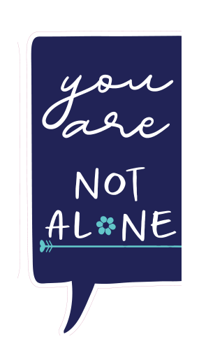 Locker Note – You Are Not Alone | 7 × 14 in