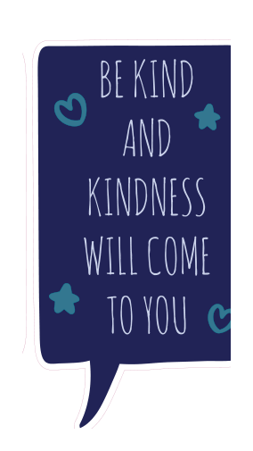 Locker Note – Be Kind and Kindness Will Come to You | 7 × 14 in