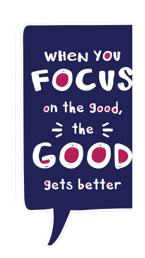 Locker Note – When You Focus on the Good the Good Gets Better | 7 × 14 in